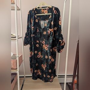 Torrid floral shirt dress